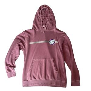 Santa Cruz Skateboards Hoodie in Purple and Teal with Large Logo on Back